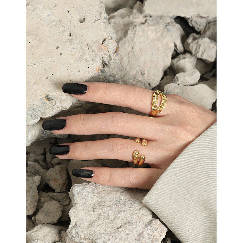 Double Layers Water Drop Ring